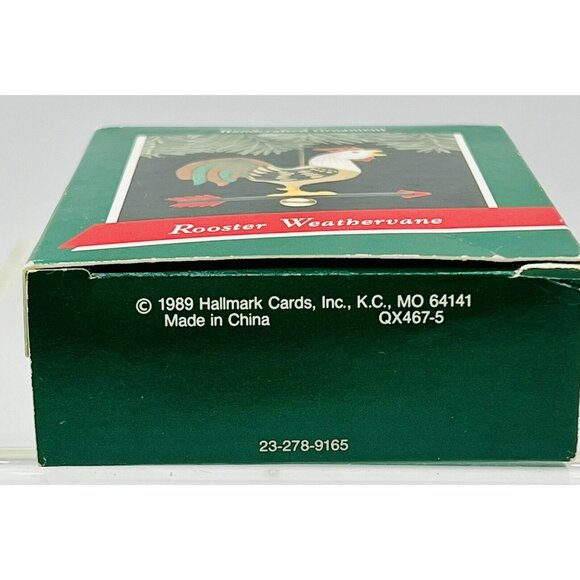 Hallmark Rooster Weathervane Christmas Ornament Vintage 1989 Keepsake - Picture 5 of 5
